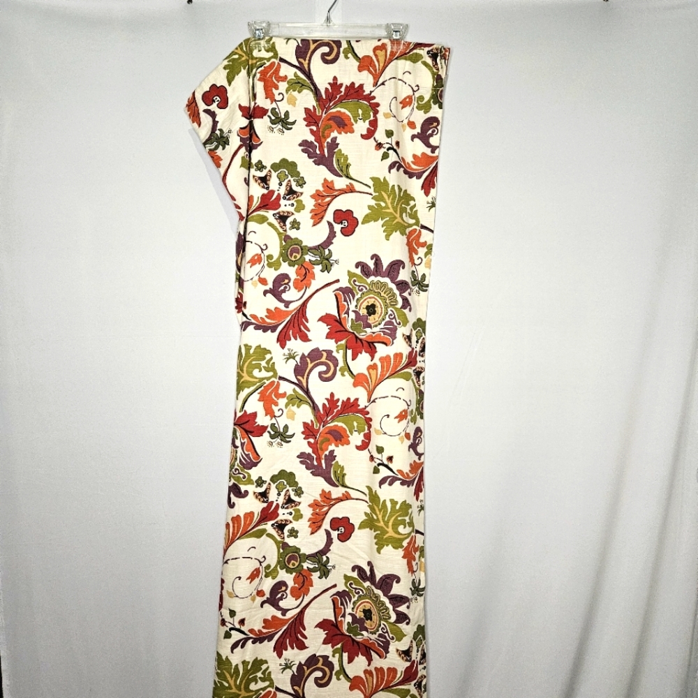 World Market Colorful Floral Campione Curtain Panel (Set Of 2) 48" X 84"